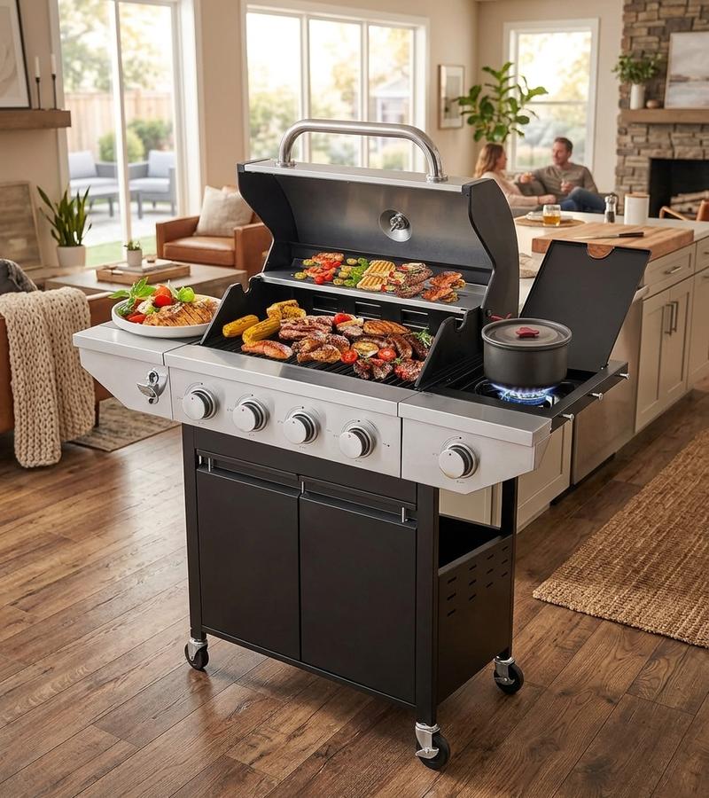 YIORTWO 4-Burner Propane Grill